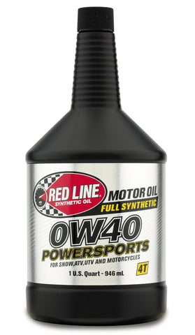 Red Line 0W-40 Power Sports Motor Oil, 1 Quart